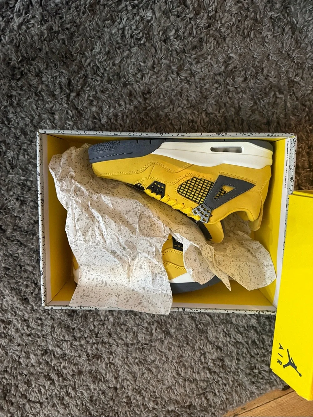 Jordan Kids' Yellow and Black Retro Sneakers